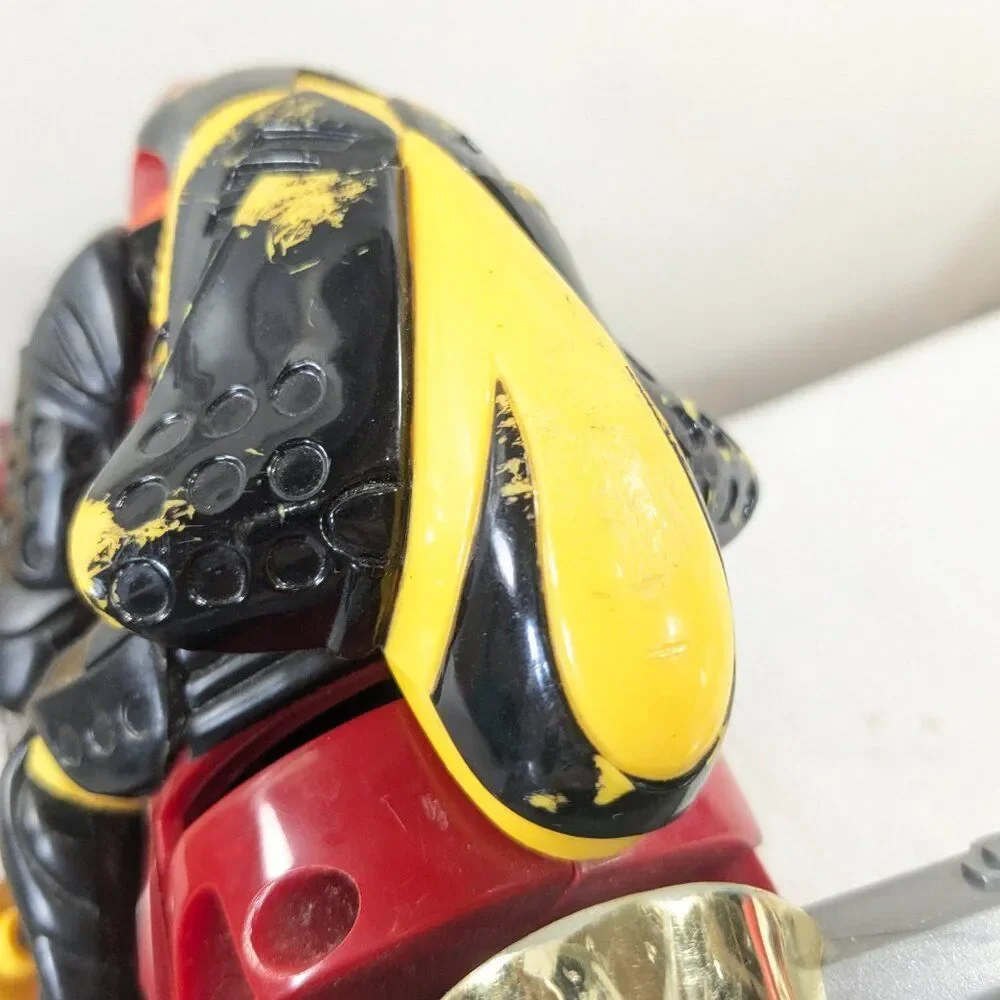 Vintage Kenner Ricochet stunt cycle motorcyle RC CAR XRC red yellow FOR PARTS‎